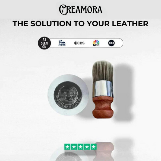 Creamora Leather Repair Cream with Free Brushes